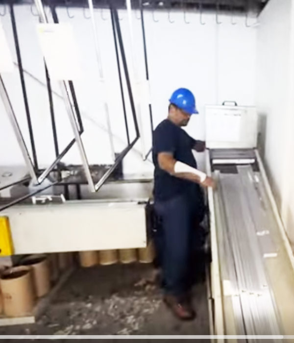 Llenado de sales higroscópicas